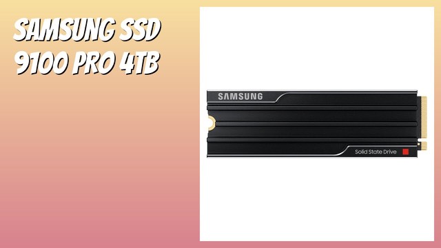 Samsung 9100 PRO M.2 SSD with heatsink