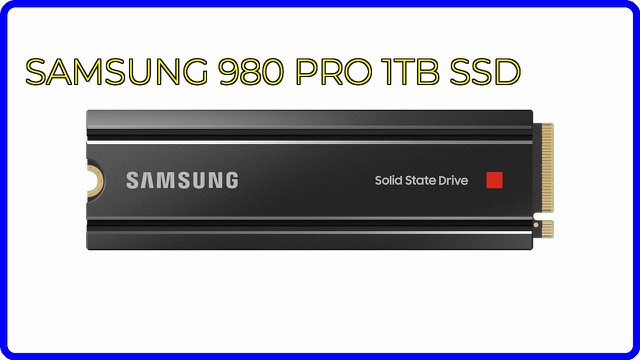 Samsung 980 PRO M.2 NVMe SSD with black heatsink