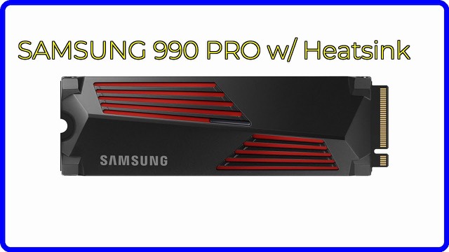 Samsung 990 PRO M.2 NVMe SSD with heatsink