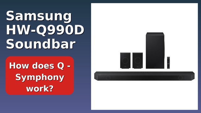 Samsung HW-Q990D soundbar with subwoofer and rear speakers