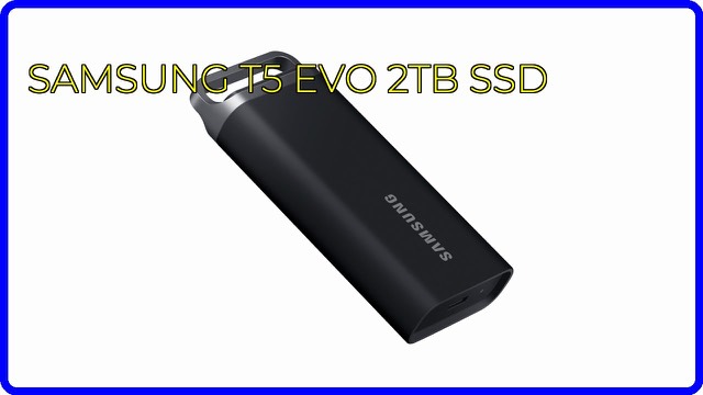 Samsung T5 EVO portable SSD in black