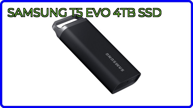 Samsung T5 EVO portable SSD in black