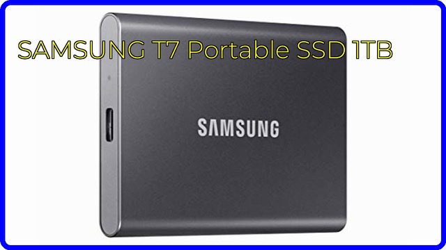 Samsung T7 portable SSD in grey aluminium