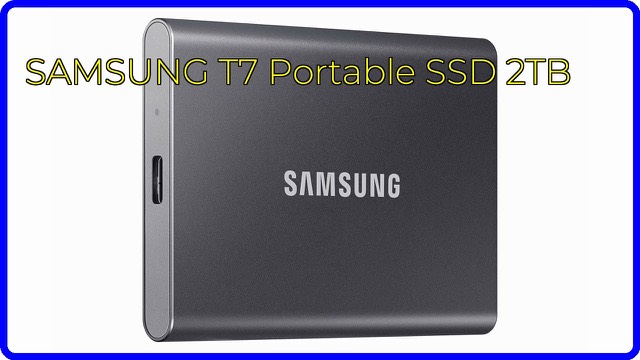 Samsung T7 portable SSD 2TB in grey aluminum