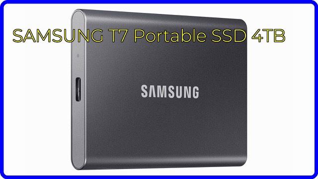 Samsung T7 portable SSD in grey aluminium