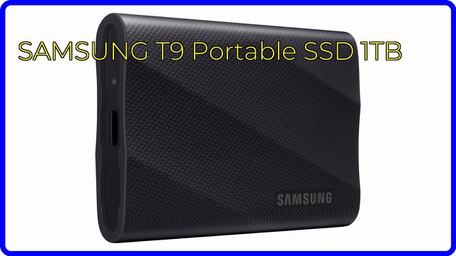 Samsung T9 portable SSD 1TB in black