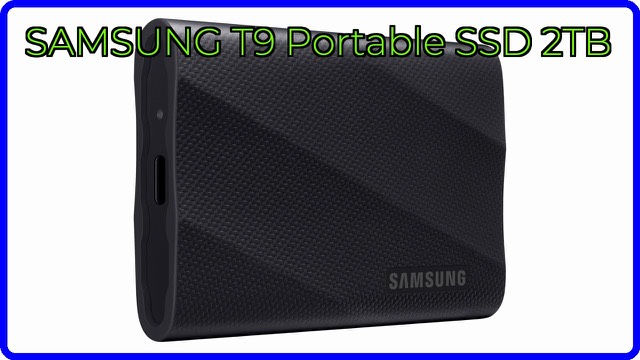 Samsung T9 portable SSD in black