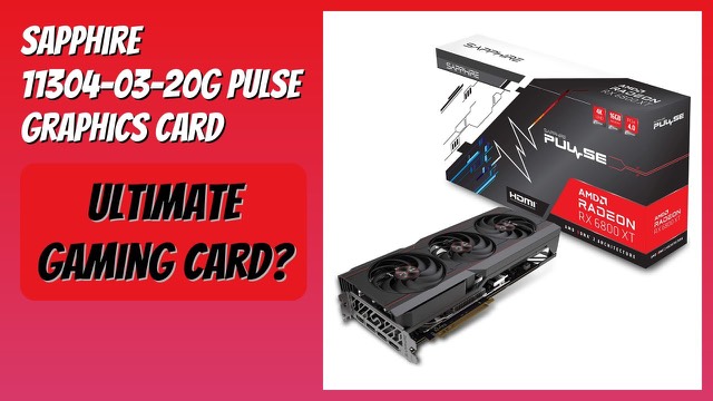 Sapphire Pulse Radeon RX 6800 XT graphics card