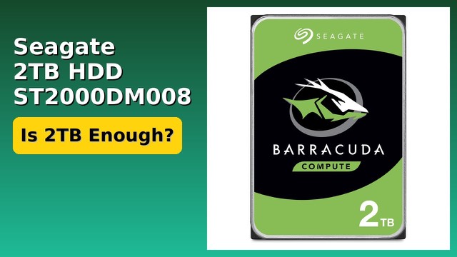 Seagate BarraCuda 2TB 3.5-inch internal SATA hard drive