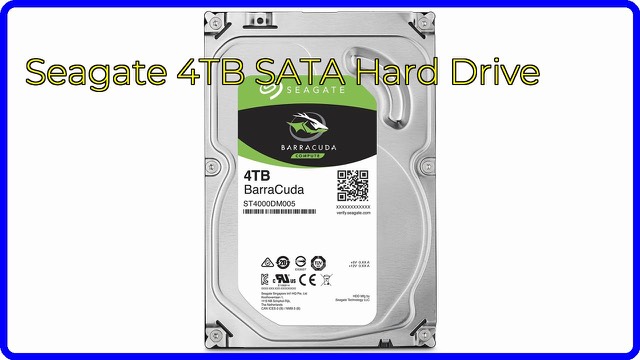 Seagate BarraCuda 4TB 3.5-inch internal hard drive