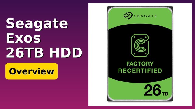 Seagate Exos 26TB 3.5-inch internal hard drive