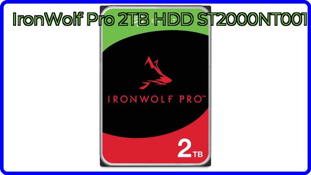 Seagate IronWolf Pro 2TB 3.5-inch NAS internal hard drive