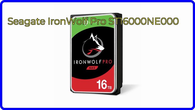 Seagate IronWolf Pro 16TB 3.5-inch internal hard drive
