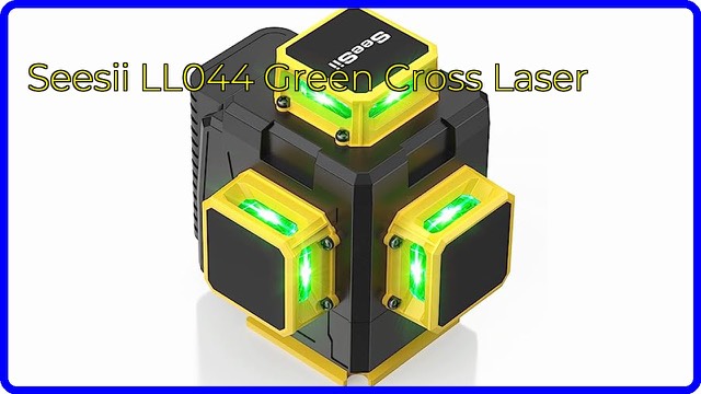 Seesii LL044 green cross-line laser level projecting lines on a wall