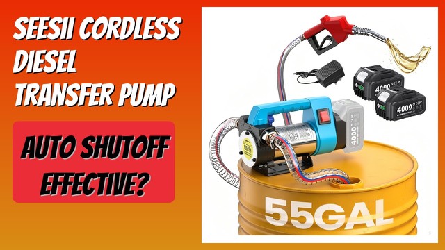 Seesii SP12 Ultra cordless diesel transfer pump with hoses and nozzle
