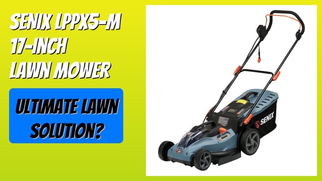 SENIX X5 17-inch cordless lawn mower with rear grass bag