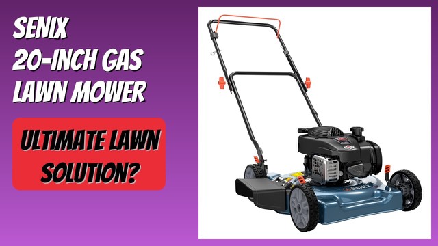 SENIX 20-inch gas push lawn mower with steel deck