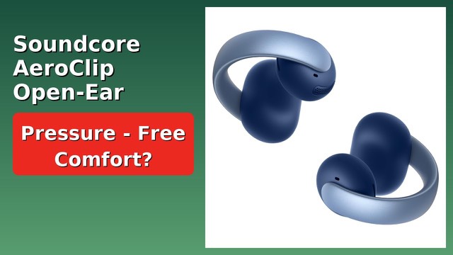 Soundcore AeroClip clip-on open-ear earbuds