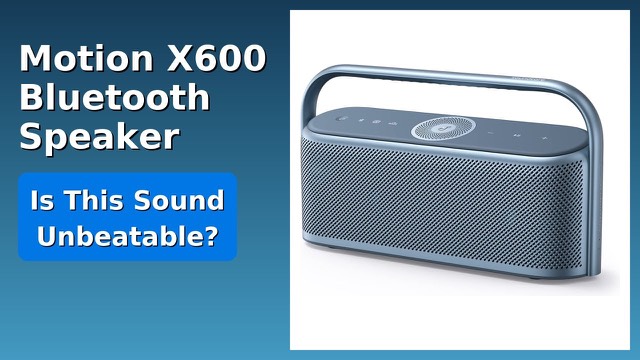 Soundcore Motion X600 portable Bluetooth speaker in blue