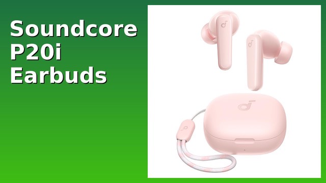 Soundcore P20i true wireless earbuds with charging case and lanyard