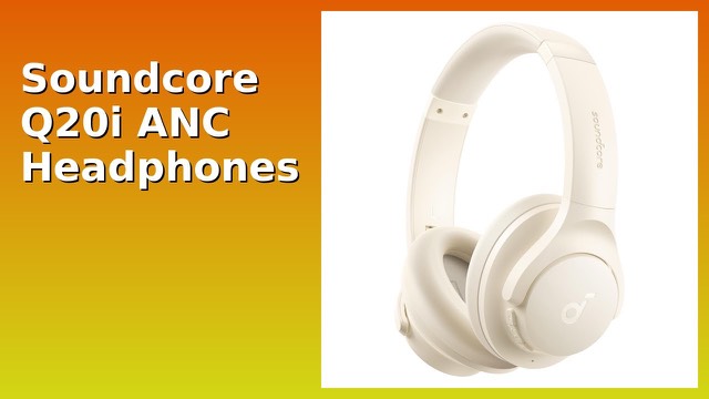 White Soundcore Q20i over-ear wireless headphones