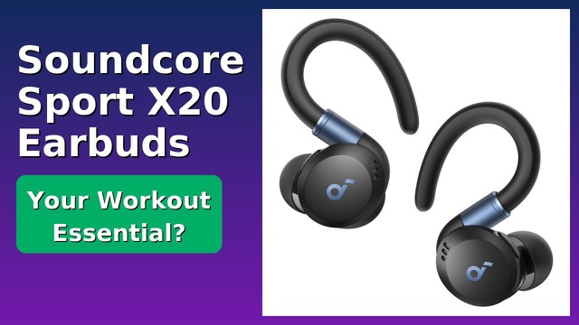 Soundcore Sport X20 true wireless sport earbuds with ear hooks