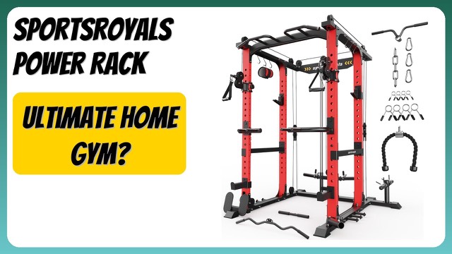 Sportsroyals steel power cage with cable crossover and accessories