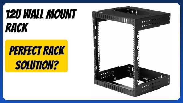 StarTech 12U adjustable-depth open-frame wall-mount rack