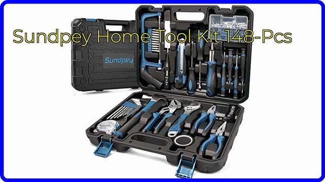 Sundpey 148-piece household tool kit with carry case