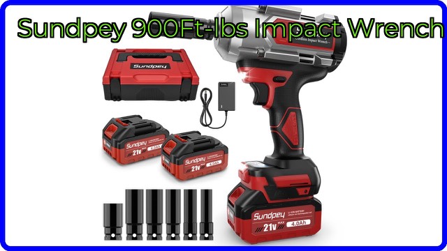 Sundpey RMWRH002 cordless 1/2-inch impact wrench kit with case
