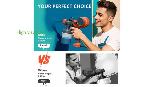 Tilswall Alien500 electric HVLP paint spray gun with alien-themed design