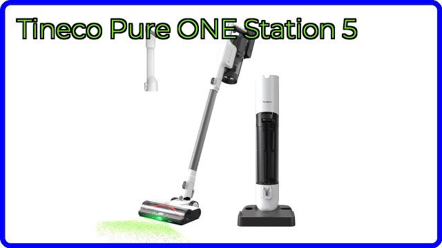 Tineco Pure ONE Station 5 cordless stick vacuum on its self-cleaning dock