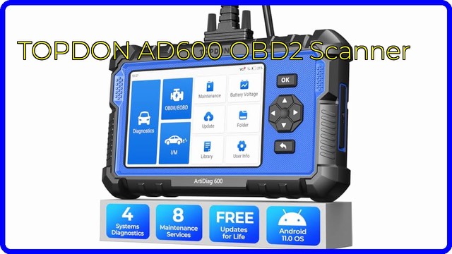 TOPDON AD600 handheld OBD2 diagnostic scanner