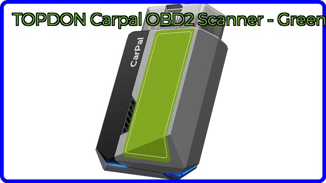 TOPDON CarPal green Bluetooth OBD2 scanner