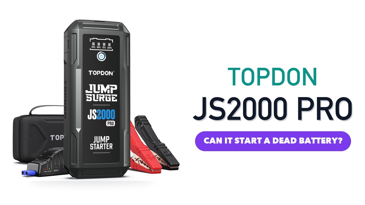 TOPDON JS2000Pro portable jump starter with smart clamps