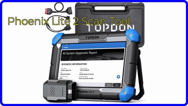 TOPDON Phoenix Lite 2 tablet-style automotive diagnostic scan tool