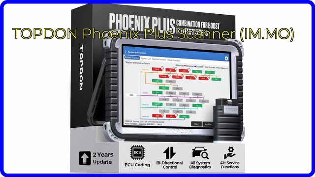 TOPDON Phoenix Plus tablet-style car diagnostic scan tool