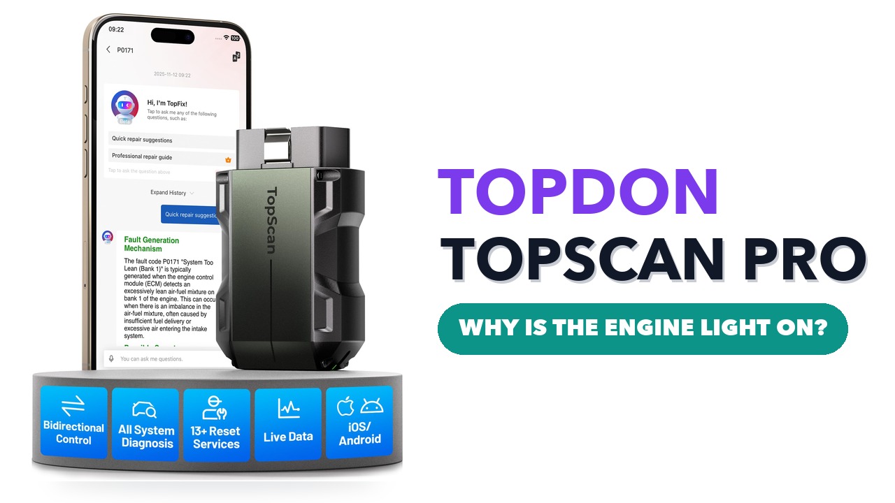 TOPDON TopScan Pro Bluetooth OBD2 scanner