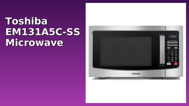Toshiba EM131A5C-SS silver countertop microwave oven