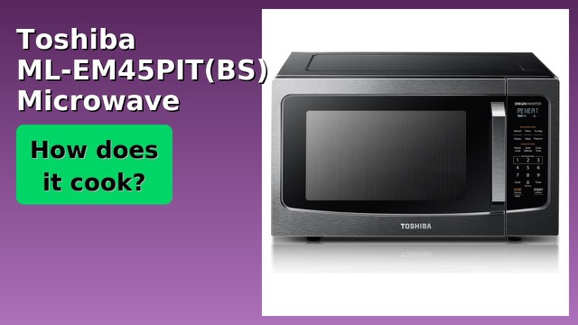 Toshiba ML-EM45PIT black stainless steel countertop microwave