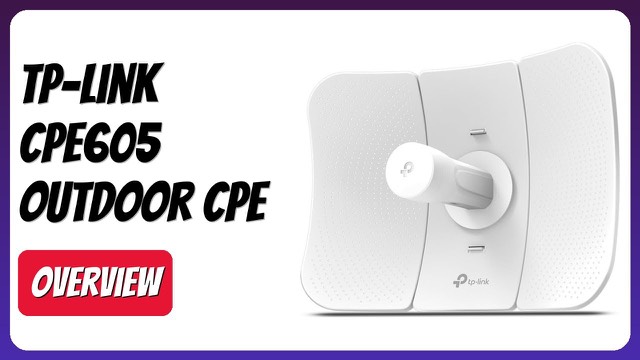 TP-Link CPE605 outdoor 5GHz wireless CPE unit with a built-in directional antenna