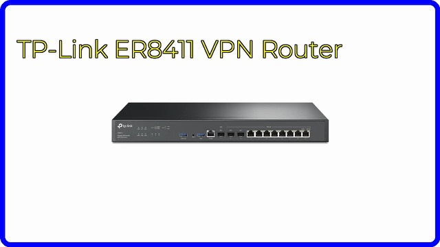 TP-Link ER8411 enterprise wired 10G VPN router, rackmount