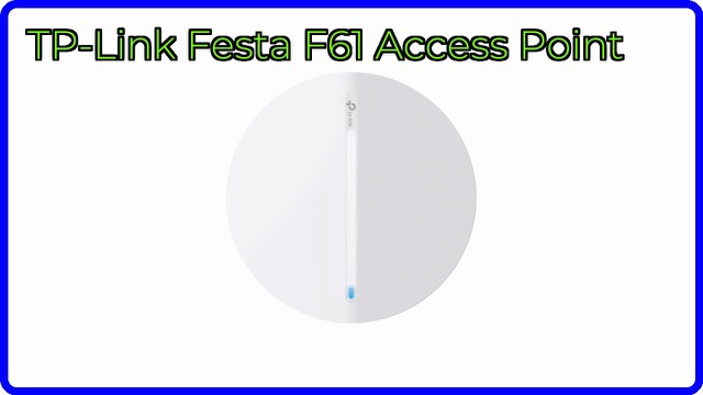 TP-Link Festa F61 ultra-slim white Wi-Fi 6 access point