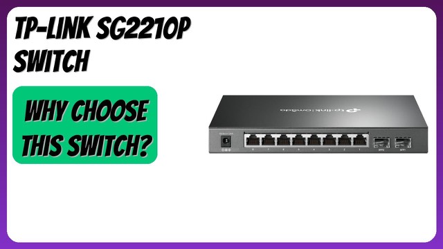 TP-Link JetStream SG2210P 8-port PoE+ smart switch