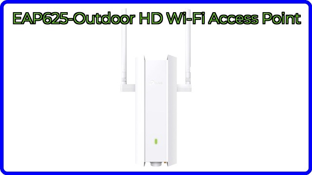 TP-Link Omada EAP625-Outdoor HD weatherproof Wi-Fi 6 access point