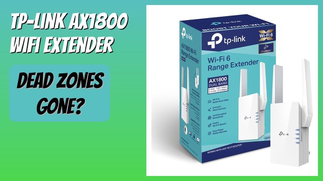TP-Link RE605X AX1800 WiFi 6 range extender with two antennas