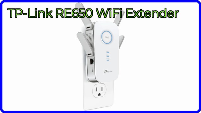 TP-Link RE650 AC2600 dual band Wi-Fi range extender with four antennas