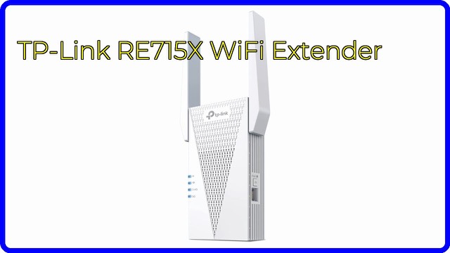 TP-Link RE715X WiFi 6 range extender with external antennas