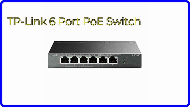 TP-Link TL-SF1006P six-port desktop PoE switch with metal case