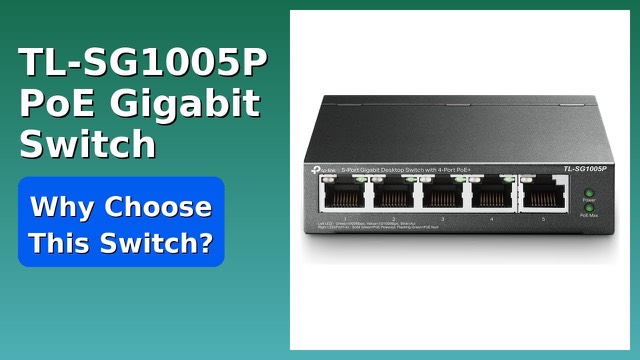 TP-Link TL-SG1005P five-port Gigabit PoE switch with a metal case